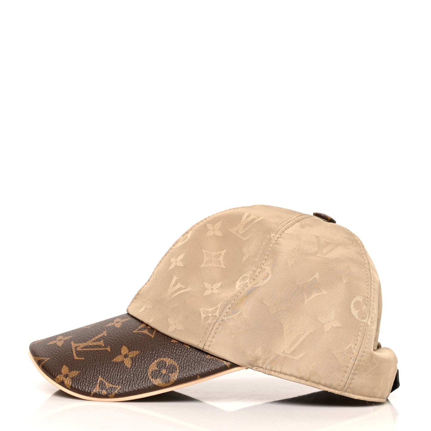 Monogram Polyester Silk LV Get Ready Cap M Beige