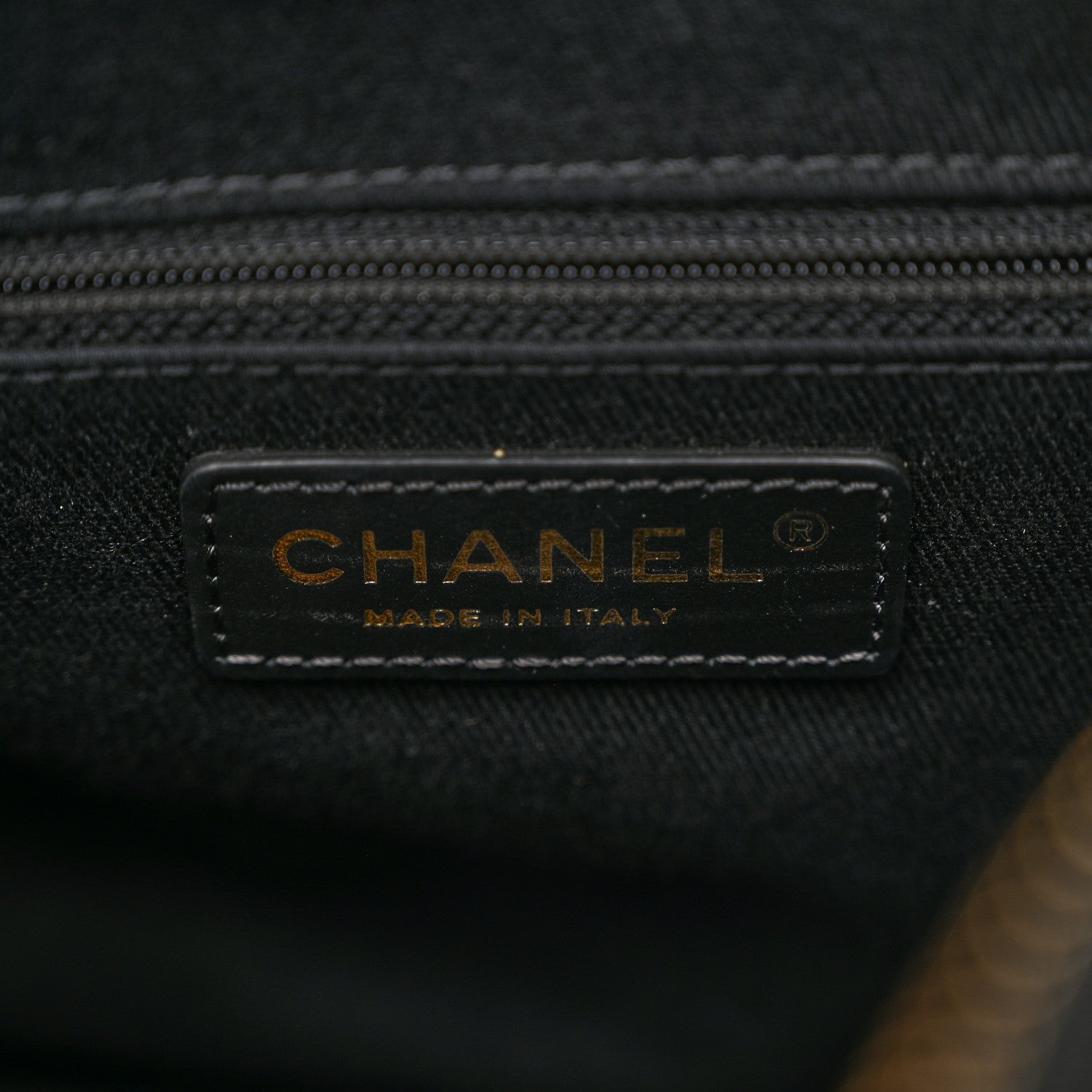 Chanel Denim Printed Destination Chenonceau Shoulder Bag Charcoal Multicolor 6 of 10