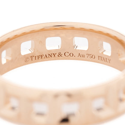 Tiffany 18K Rose Gold Wide T True Ring 57 8 4 of 5