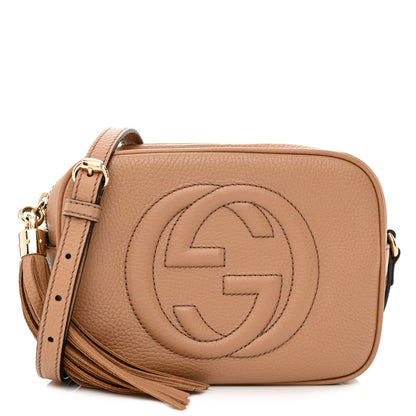 Gucci Pebbled Calfskin Small Soho Disco Bag Camelia 1 of 12
