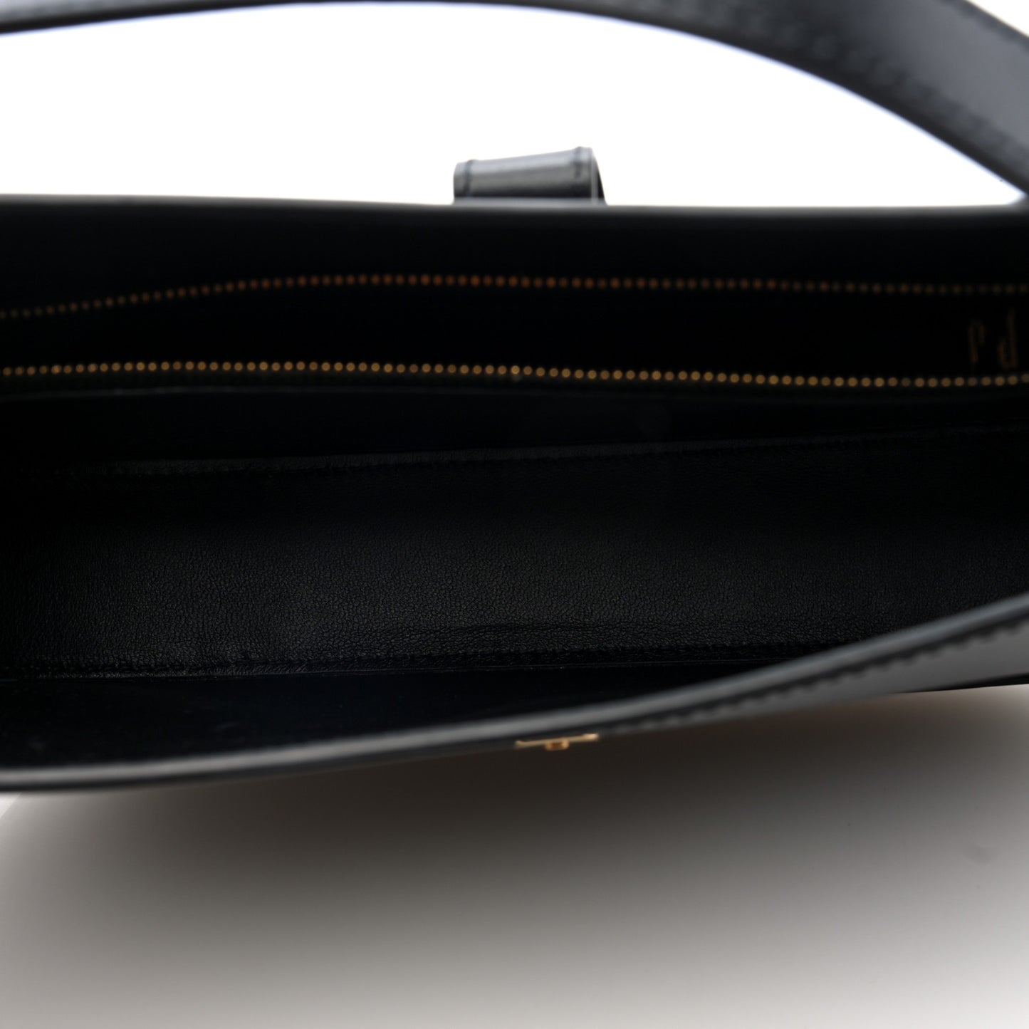 Calfskin Large Greca Goddess Hobo Black