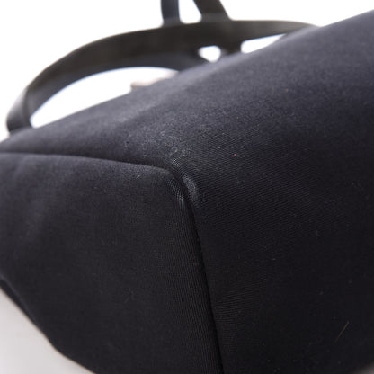 Hermes Toile Vache Calfskin Herbag 30 PM Black Natural 16 of 29