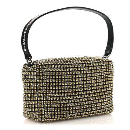Alexander Wang Mesh Crystal Rhinestone Medium Heiress Pouch Porcelain 2 of 13