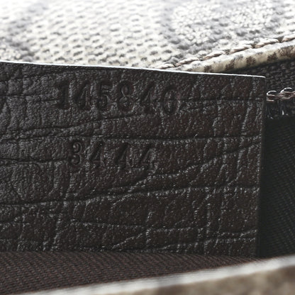 Gucci GG Plus Monogram Web Large Flap Messenger Bag Beige Dark Brown 7 of 13