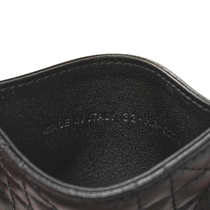 Christian Dior Lambskin Cannage Lady Dior Card Holder Black 6 of 7
