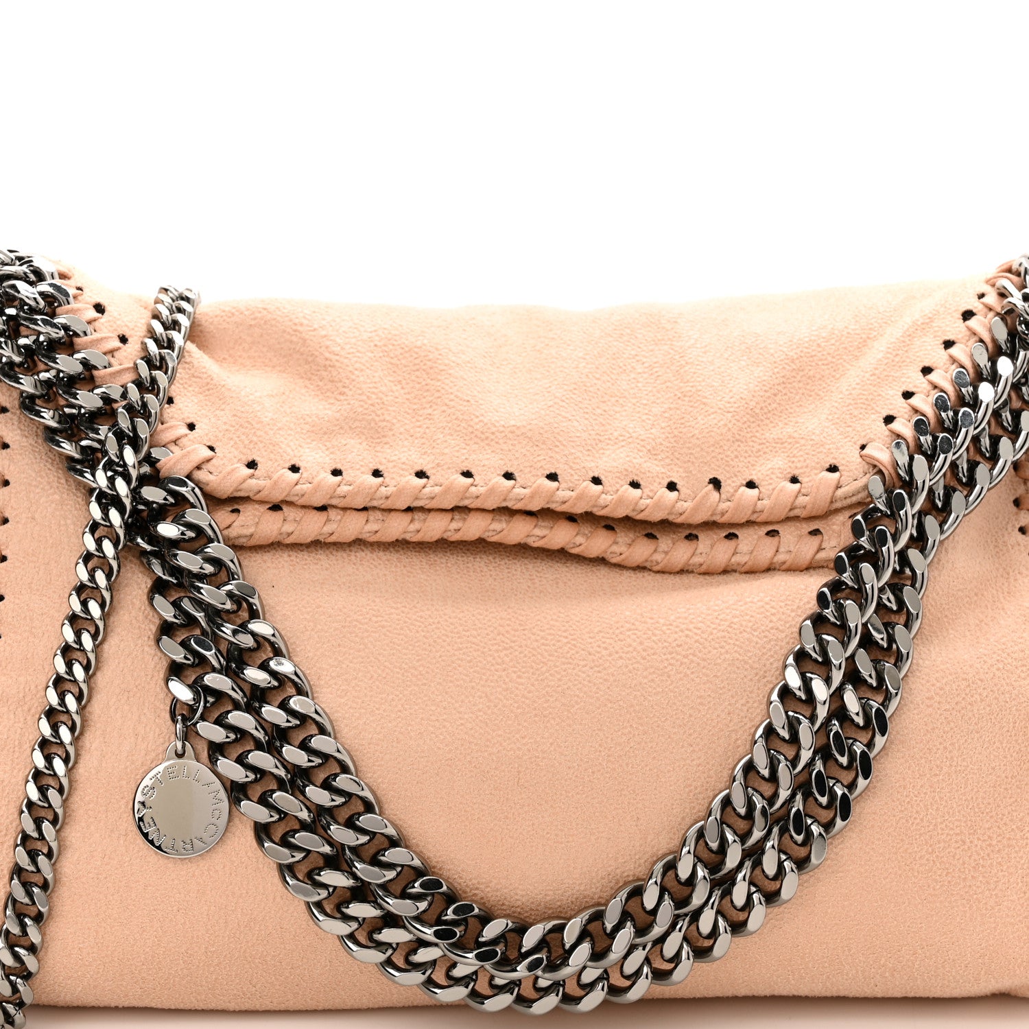 Stella McCartney Shaggy Deer Mini Falabella Fold Over Tote Beige 8 of 11