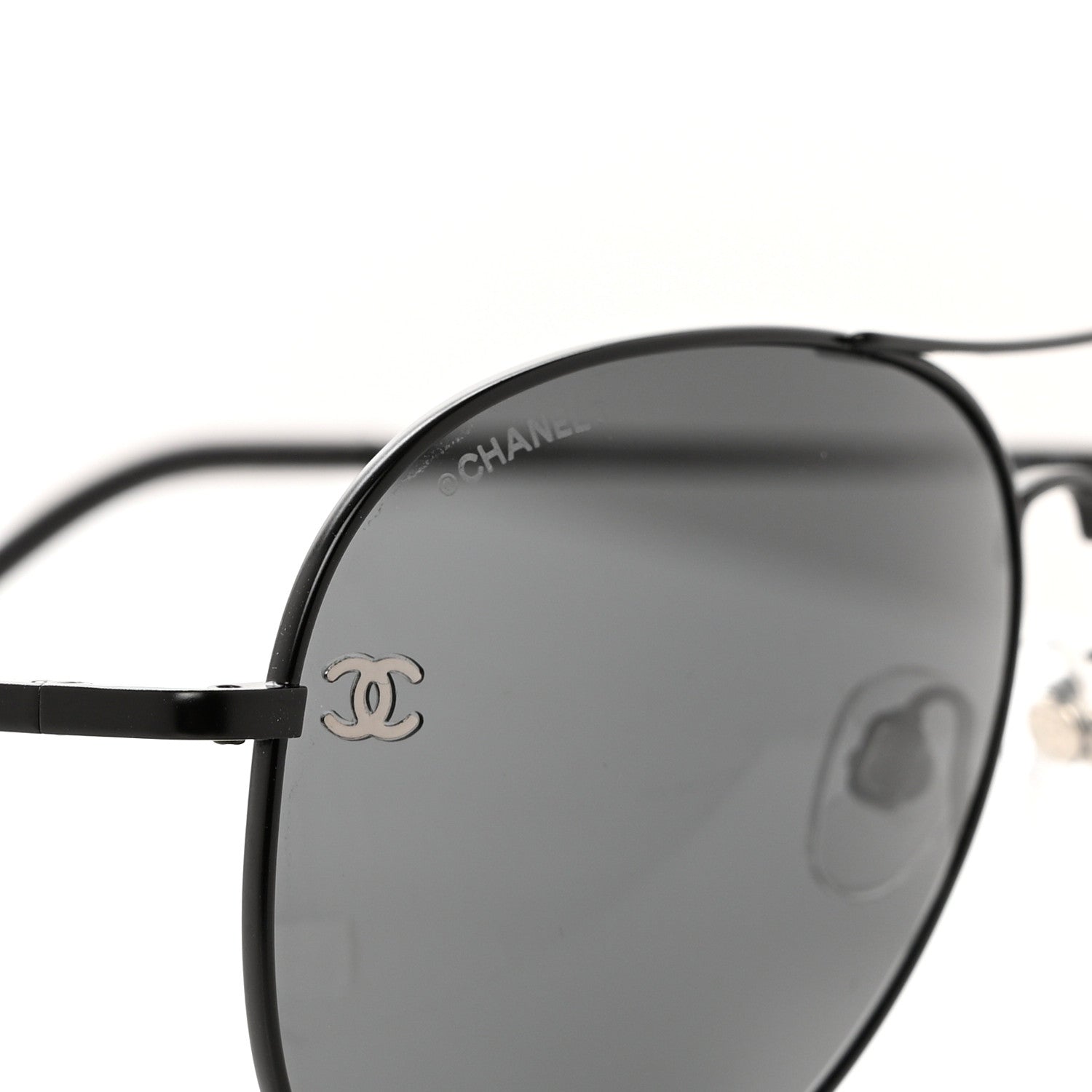 Chanel Aviator CC Sunglasses 4189-T-Q Black 7 of 7