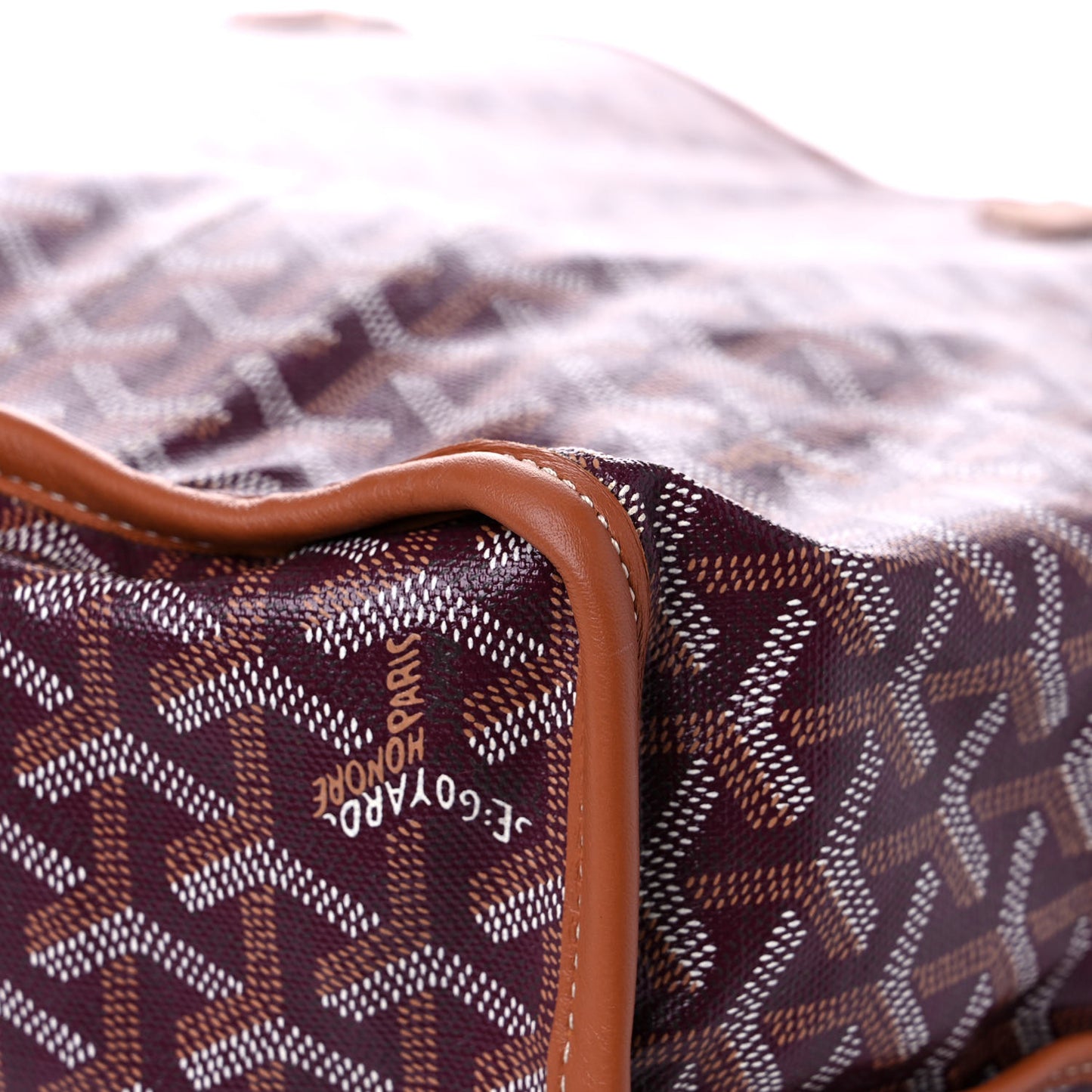 Goyardine Reversible Pertuis GM Burgundy