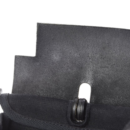 Hermes Vache Calfskin Toile Herbag 30 PM Black Natural 10 of 16