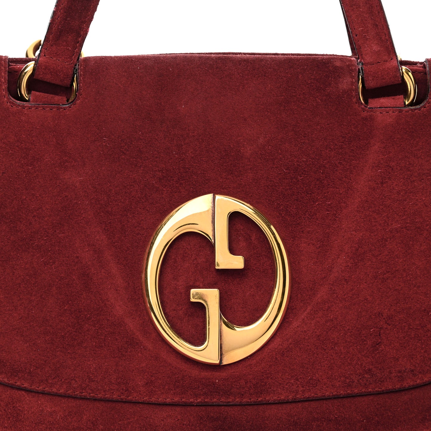 Suede Medium 1973 Top Handle Satchel Red