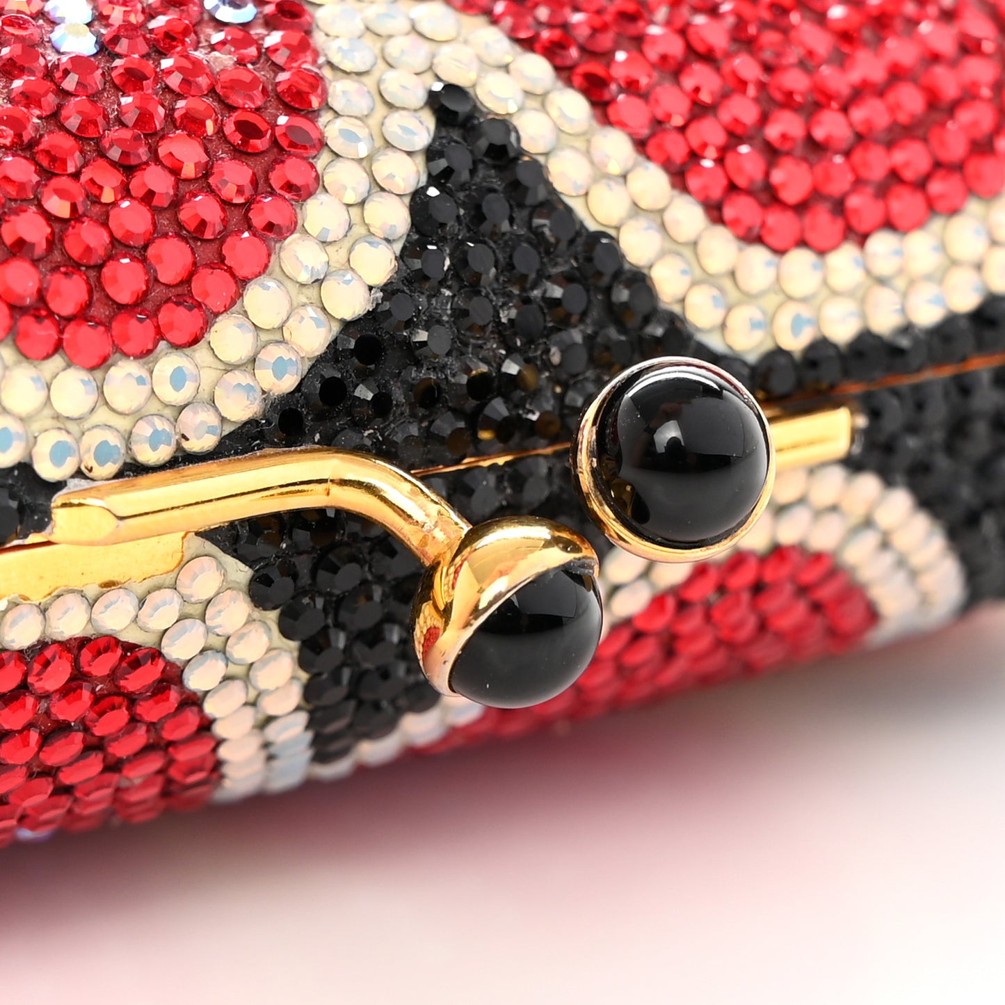 Swarovski Crystal Floral Miniaudiere Clutch