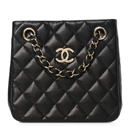Chanel Caviar Quilted Mini Bucket Bag Black 1 of 9