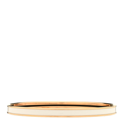 Hermes Enamel Uni Bangle 70 White 2 of 3