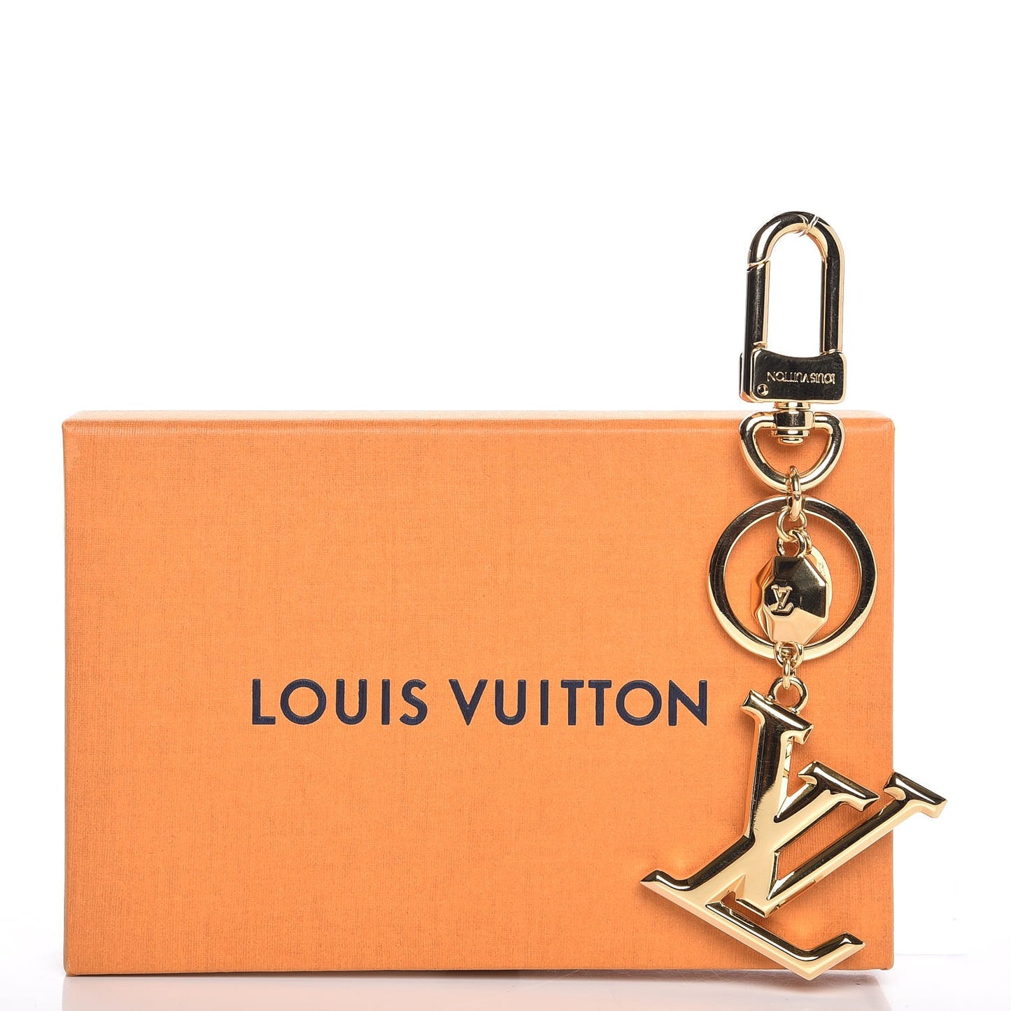 LV Facettes Bag Charm Key Holder Gold