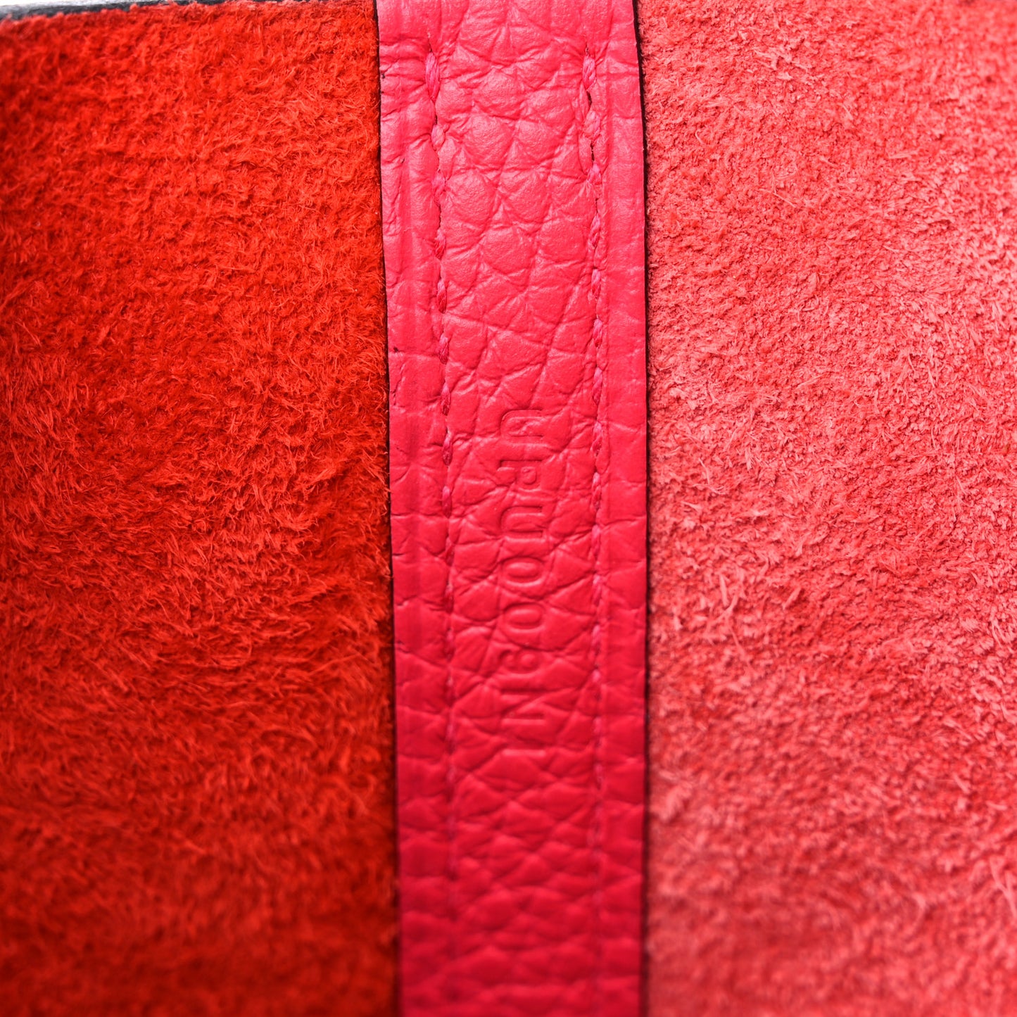 Taurillon Clemence Tri-Color Picotin Lock 18 PM Rouge Coeur Rose Extreme Bleu Zanzibar