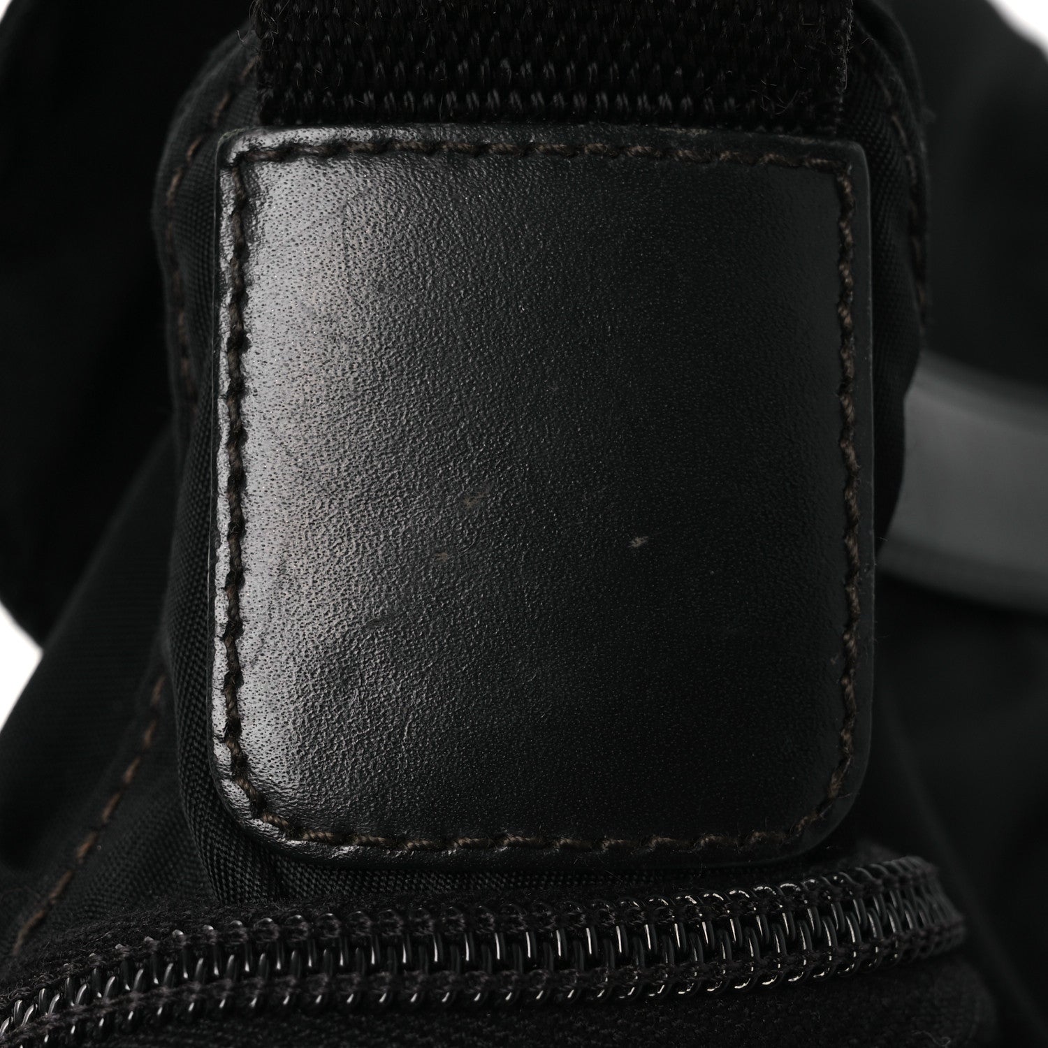 Prada Tessuto Nylon Saffiano Small Vela Messenger Black 14 of 16