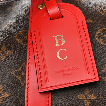 Louis Vuitton Calfskin Monogram Keepall Bandouliere 50 Coquelicot 10 of 10