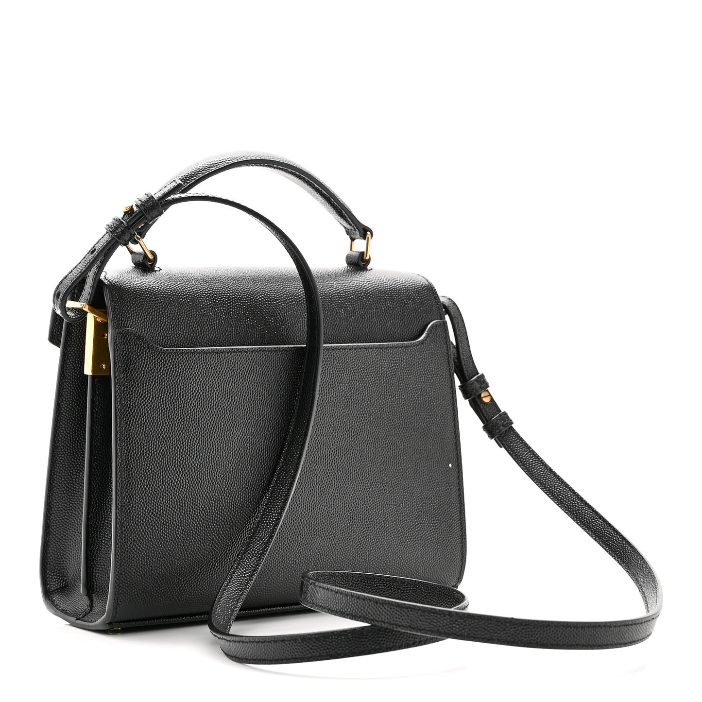 Grain De Poudre Mini Classic Monogram Cassandra Top Handle Black