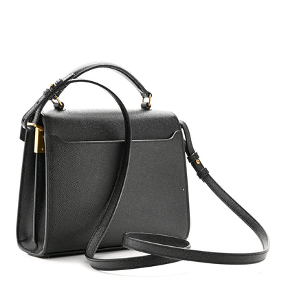 Saint Laurent Grain De Poudre Mini Classic Monogram Cassandra Top Handle Black 3 of 10