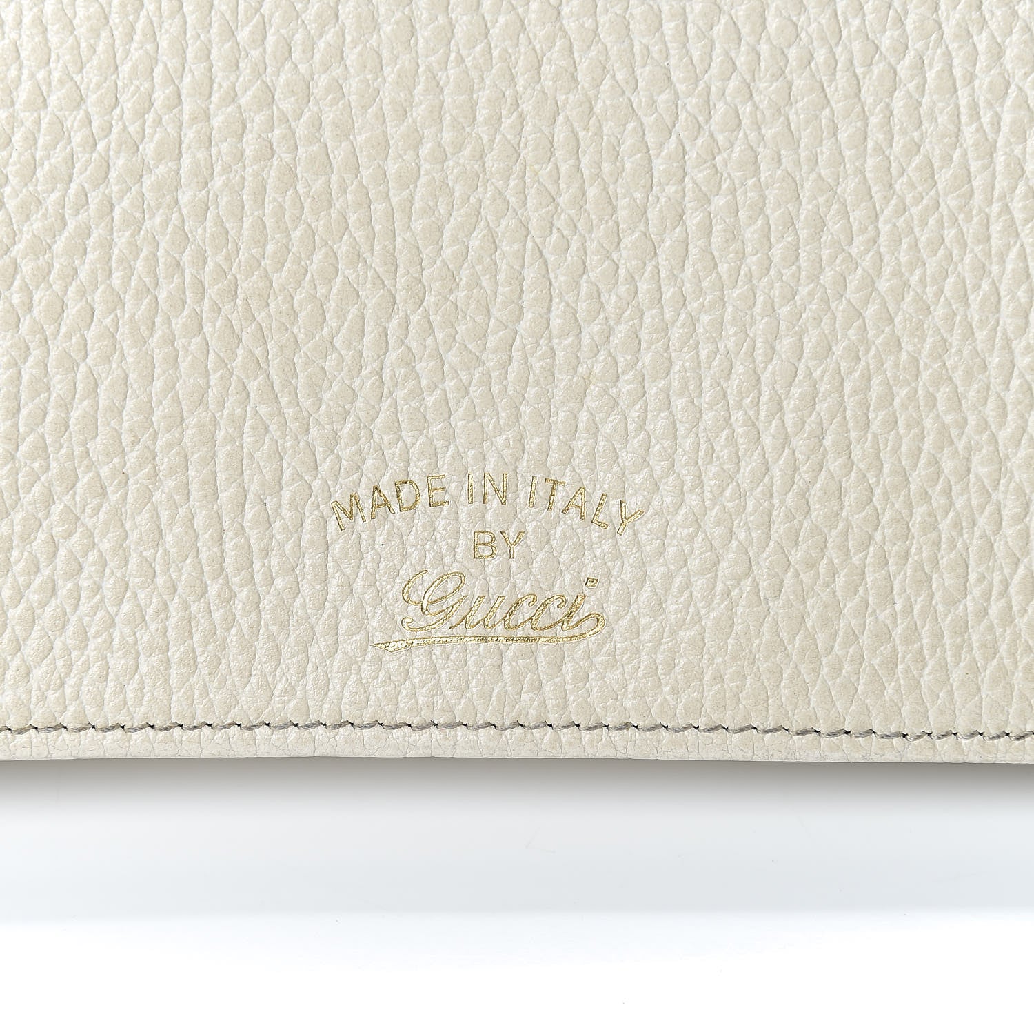 Gucci Dollar Calfskin Mini Swing Wallet Bag Mystic White 7 of 10