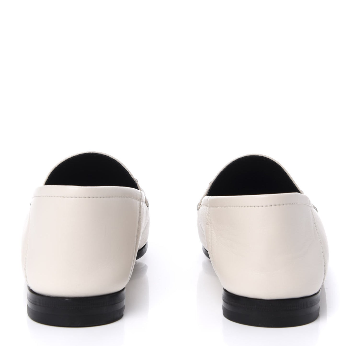 Lambskin Womens Brixton Horsebit Loafers 37 Mystic White