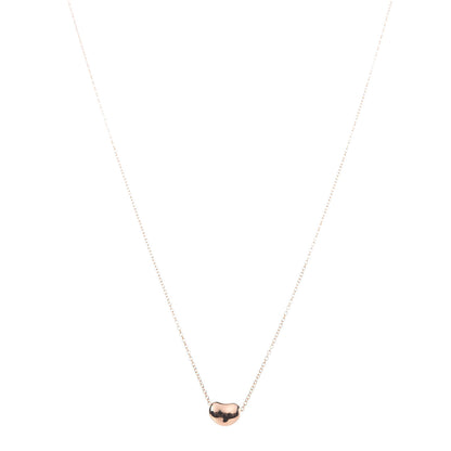 Tiffany 18K Rose Gold 7mm Elsa Peretti Bean Pendant Necklace 1 of 8