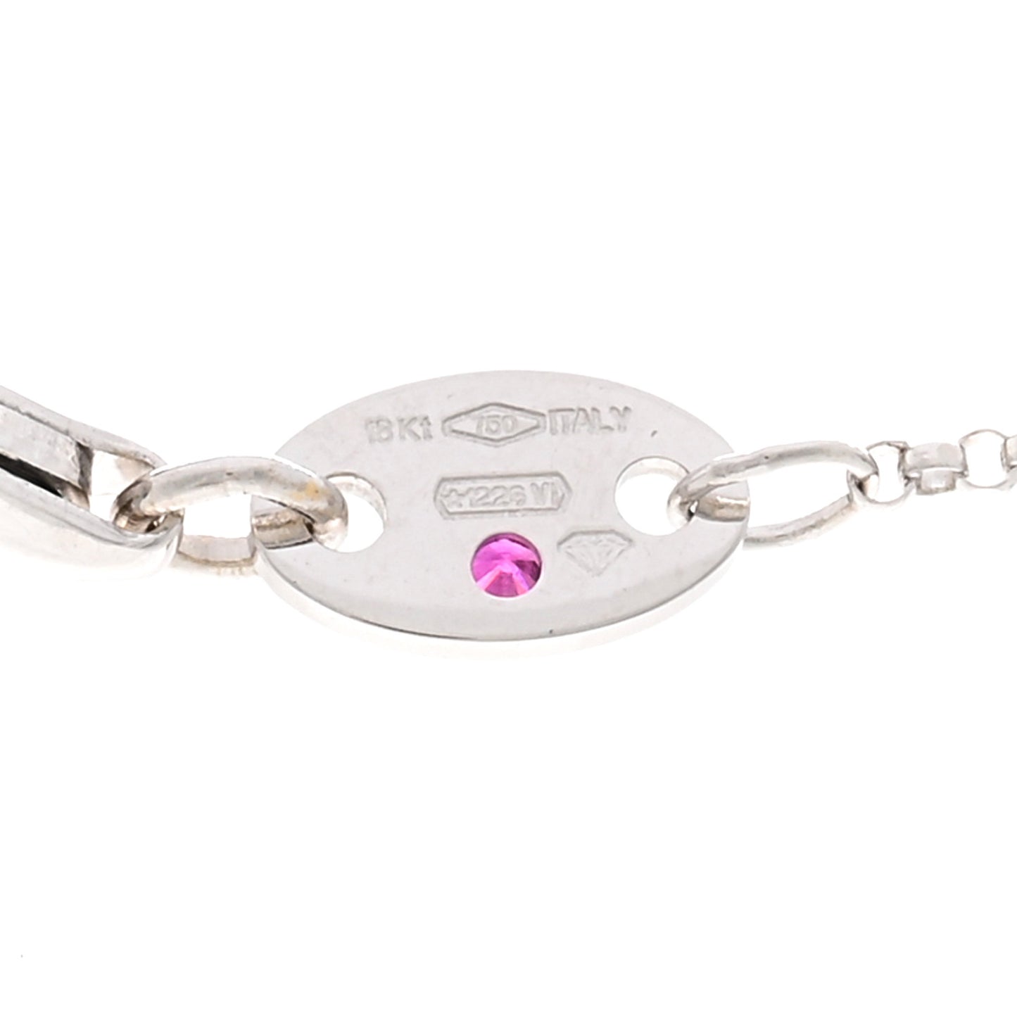 18K White Gold Diamond Petite Venetian Princess Flower Pendant Necklace