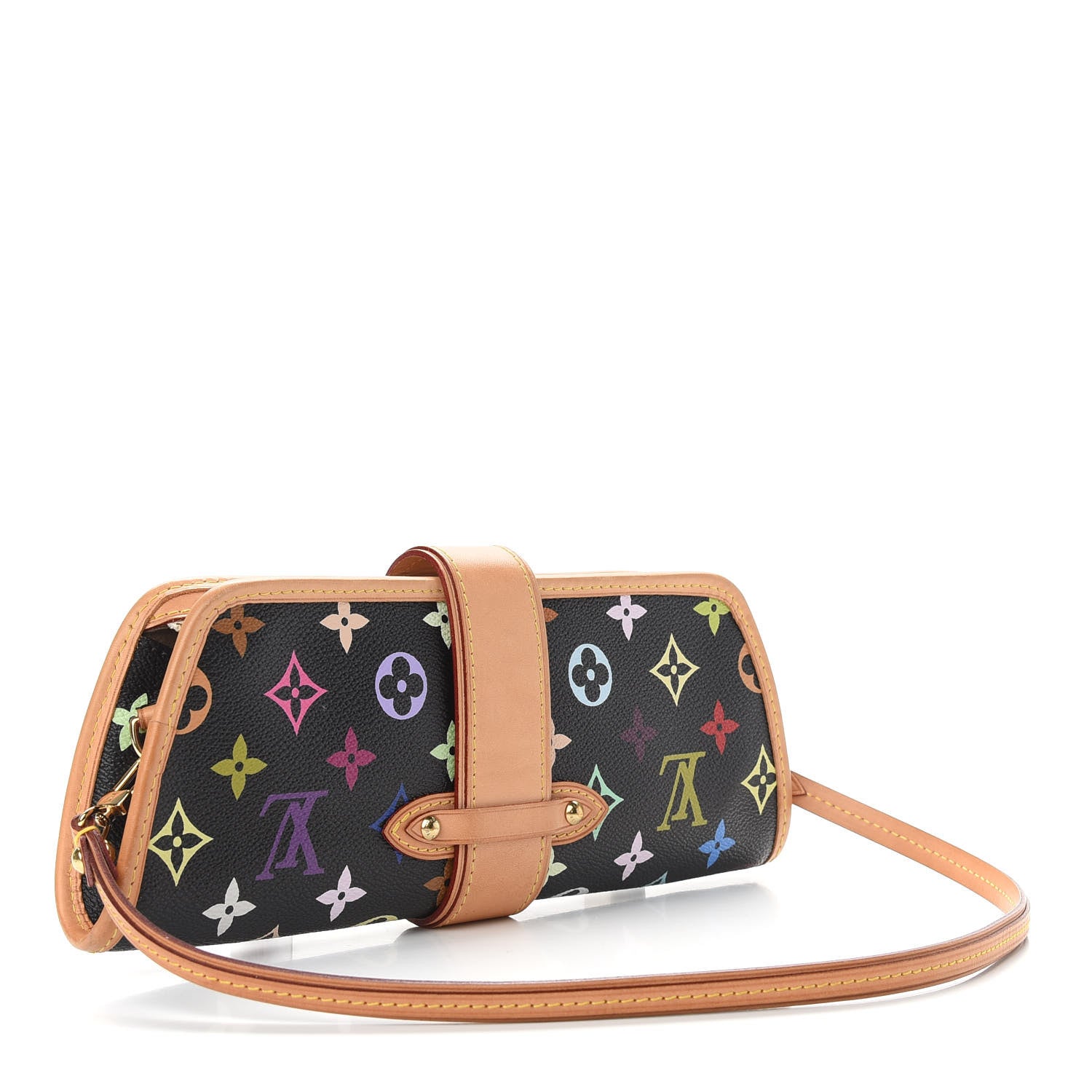 Louis Vuitton Monogram Multicolor Shirley Black 3 of 8