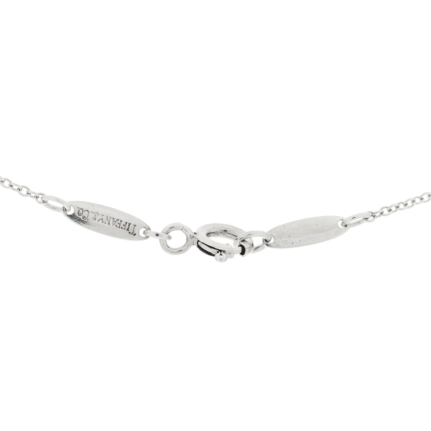 Sterling Silver Elsa Peretti Infinity Cross Pendant Necklace