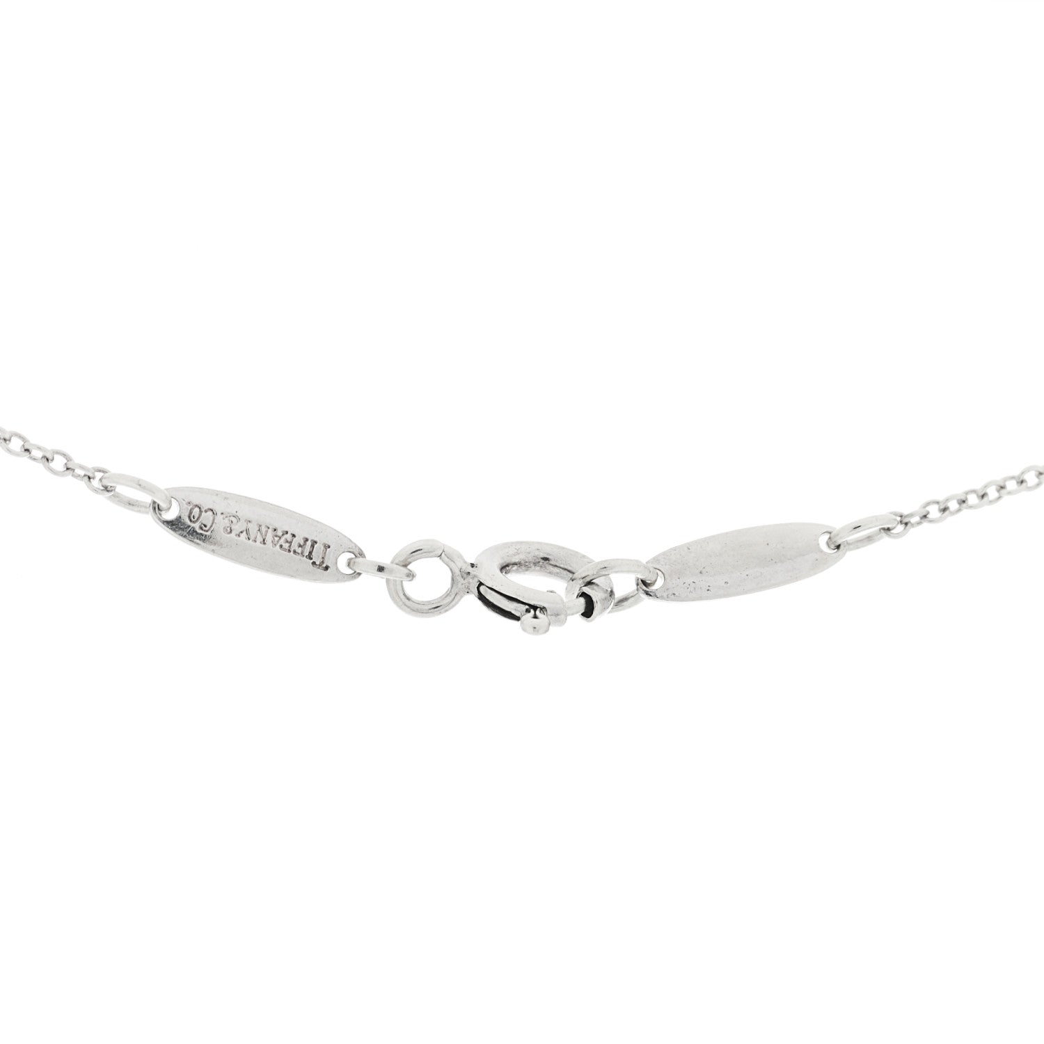 Tiffany Sterling Silver Elsa Peretti Infinity Cross Pendant Necklace 5 of 7