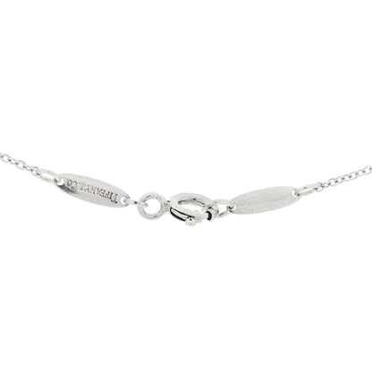 Tiffany Sterling Silver Elsa Peretti Infinity Cross Pendant Necklace 5 of 7