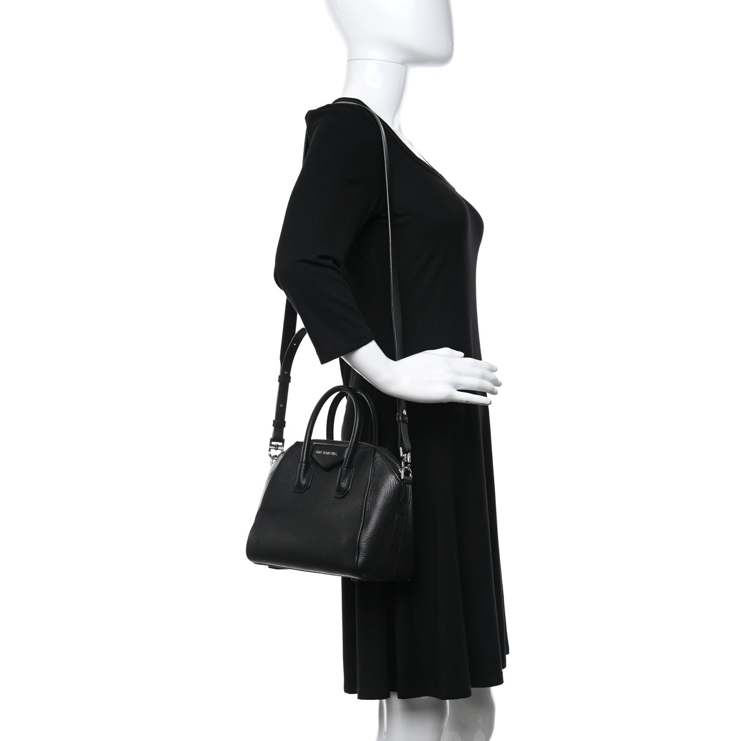 Sugar Goatskin Mini Antigona Black