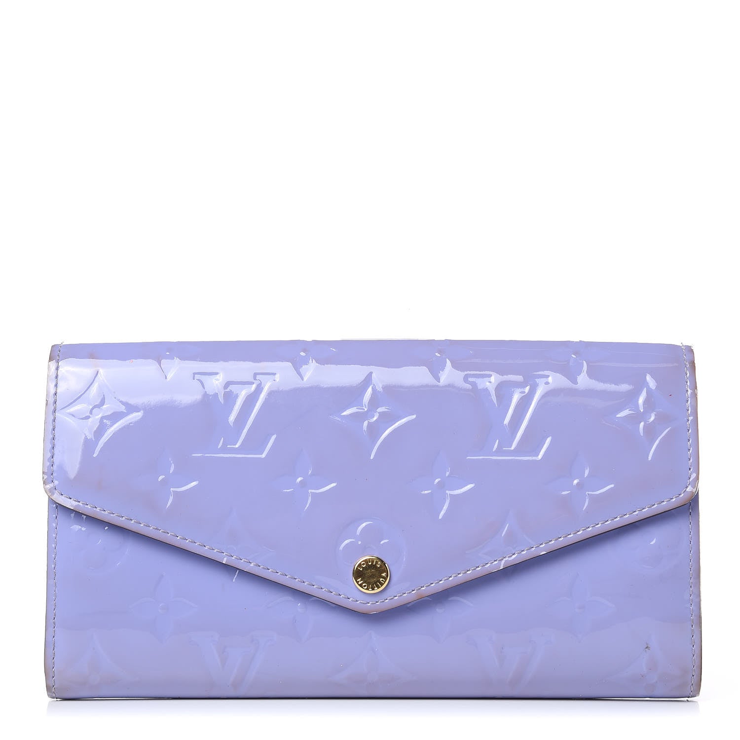 Louis Vuitton Vernis Sarah Wallet NM Lilac 1 of 15