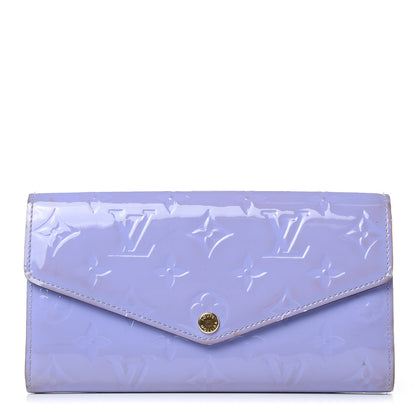 Louis Vuitton Vernis Sarah Wallet NM Lilac 1 of 15