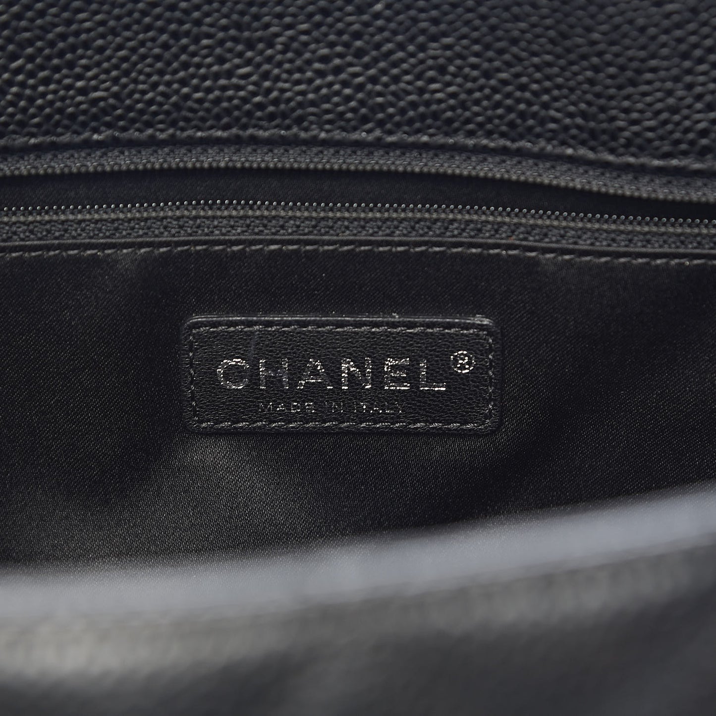 Caviar Quilted Grand Shopping Tote GST Black