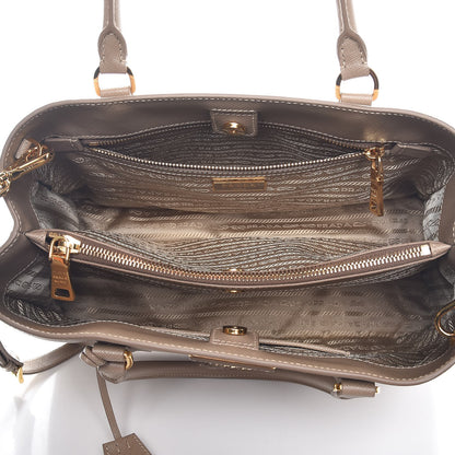 Prada Saffiano Lux Medium Tote Visone 7 of 11