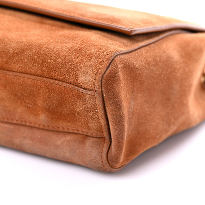 Saint Laurent Smooth Calfskin Suede Medium Reversible Monogram Kate Satchel Light Ochre 15 of 16