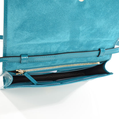 Gucci Patent Microguccissima Mini Nice Wallet Deep Cobalt 5 of 7