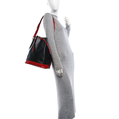 Louis Vuitton Epi Bi-Color Noe Castillan Red Black 2 of 11