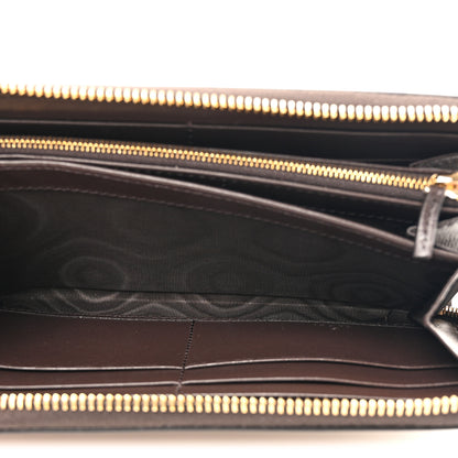 Gucci Monogram Calfskin Zip Around Wallet Beige Ebony 6 of 11