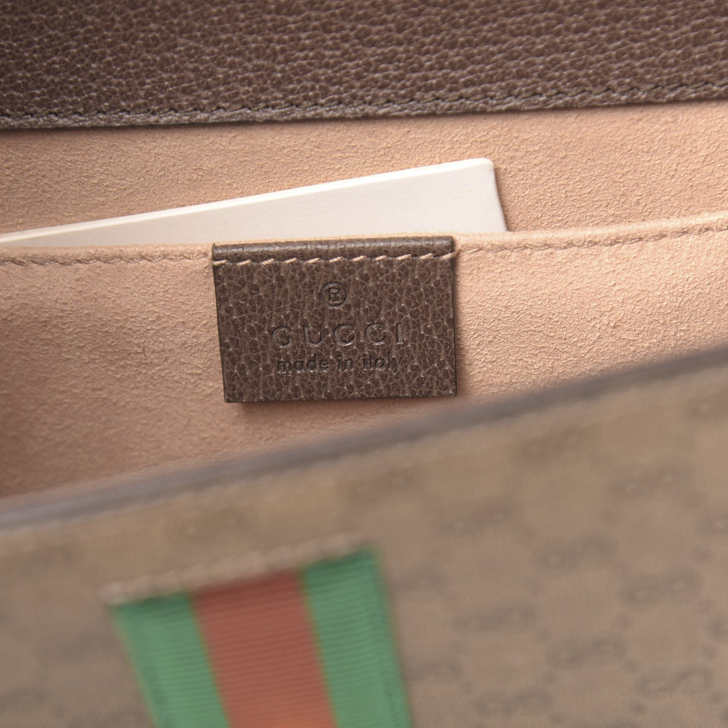 Mini Vintage GG Supreme Monogram Web Small Rajah Slim Flap Shoulder Bag Beige New Acero