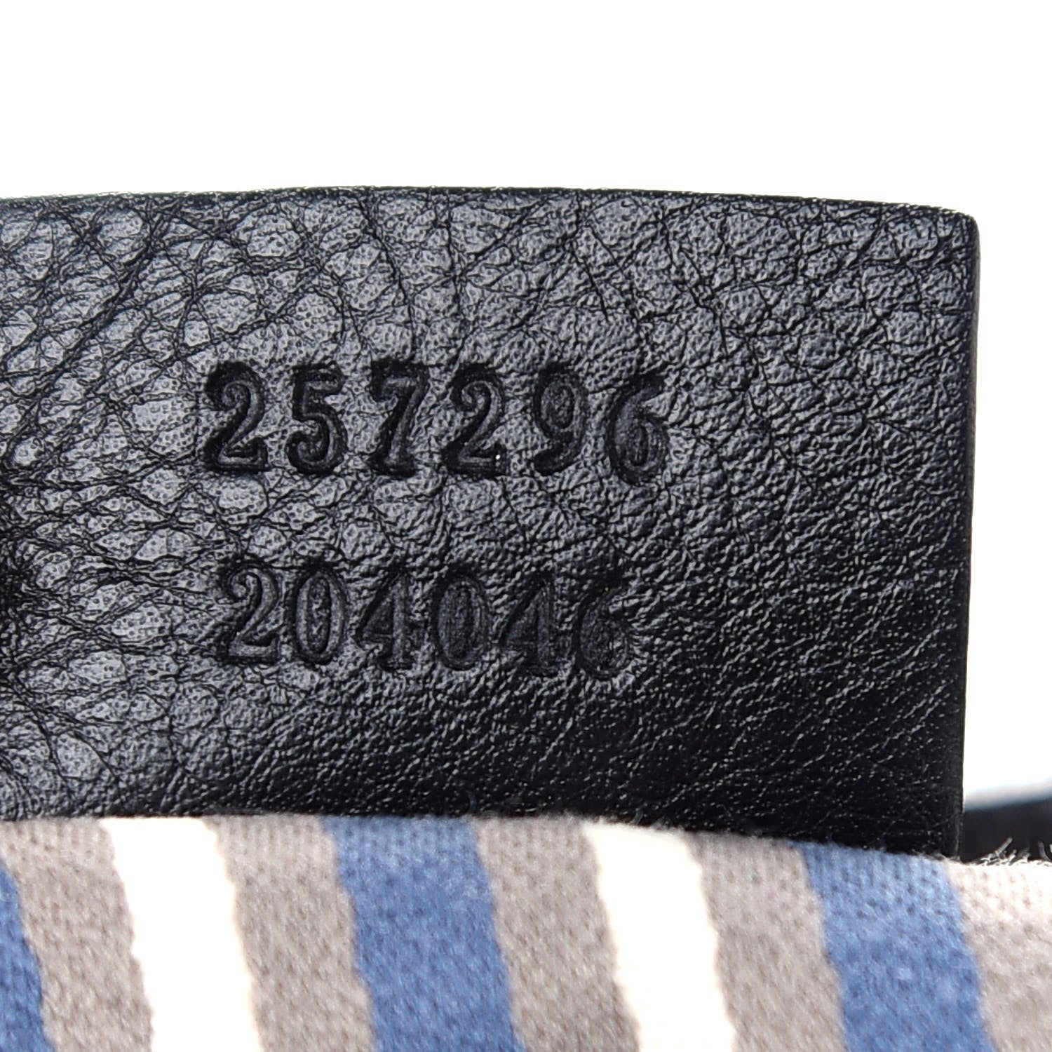 Gucci Nylon Monogram Signature Hobo Shoulder Bag Navy 7 of 9