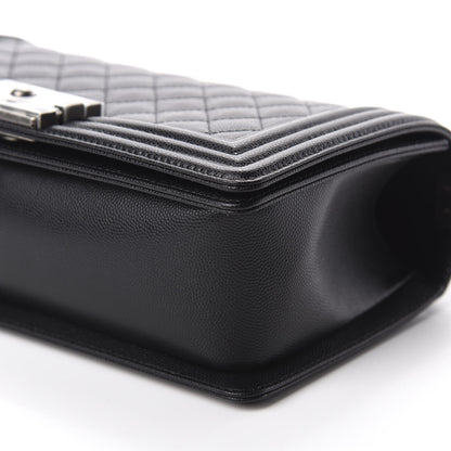 Chanel Caviar Quilted Medium Boy Flap Black 7 of 11