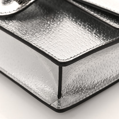 Gucci Metallic Calfskin Super Mini Dionysus Shoulder Bag Silver 7 of 7