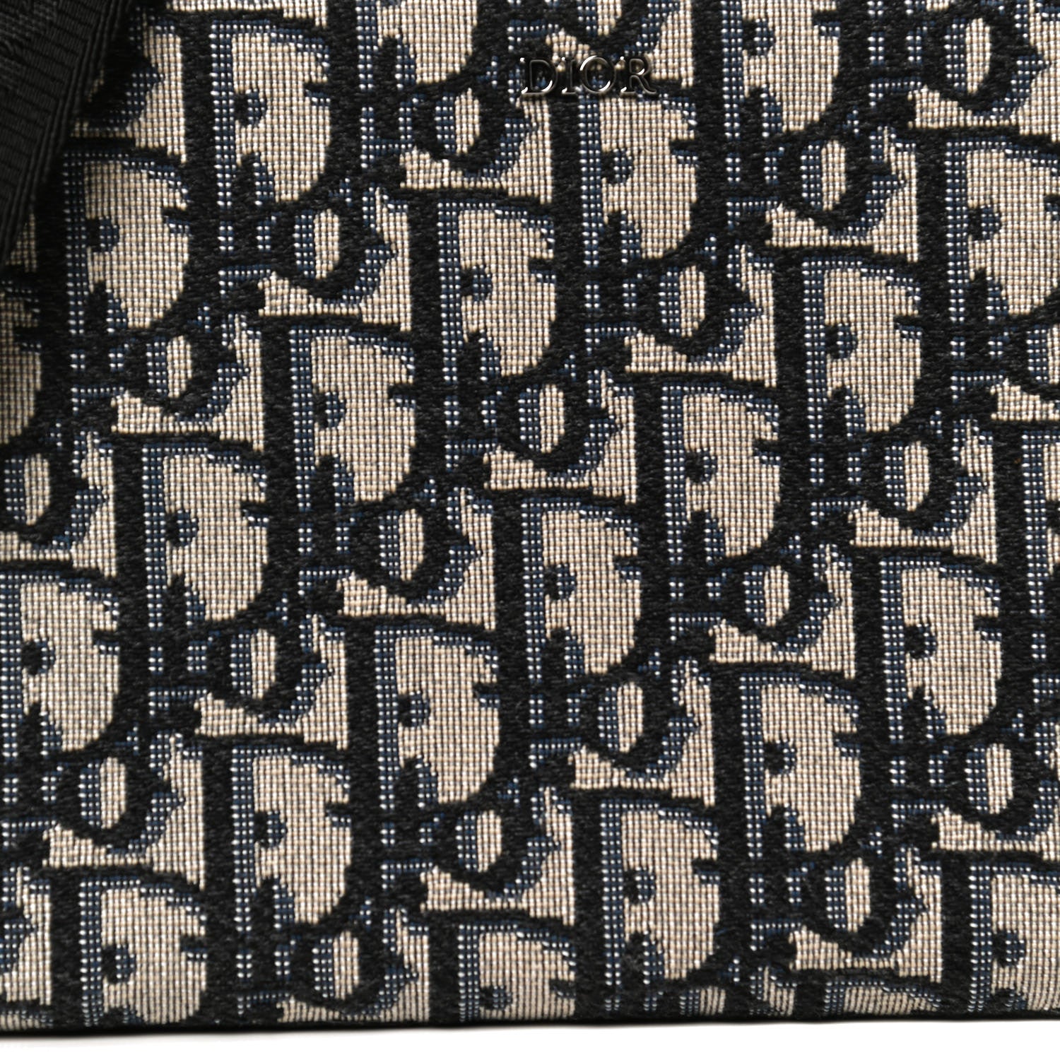 Christian Dior Oblique Pouch Navy Blue 9 of 10