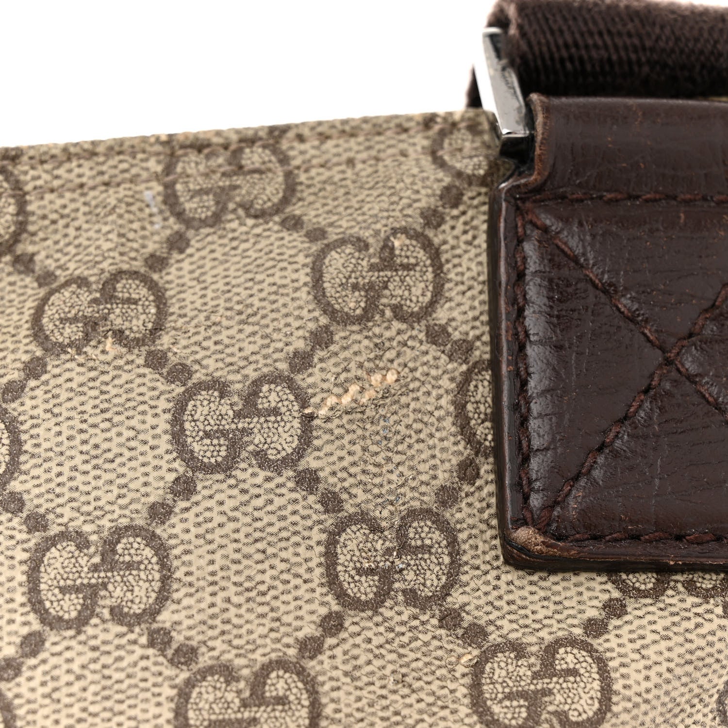 Gucci GG Plus Monogram Flat Messenger Bag Ebony 12 of 16