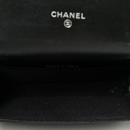 Chanel Aged Calfskin Quilted Reissue Flap Card Holder So Black 4 of 4