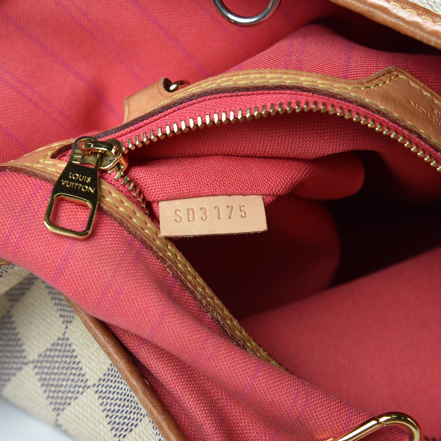 Louis Vuitton Damier Azur Delightful MM Pink 10 of 17