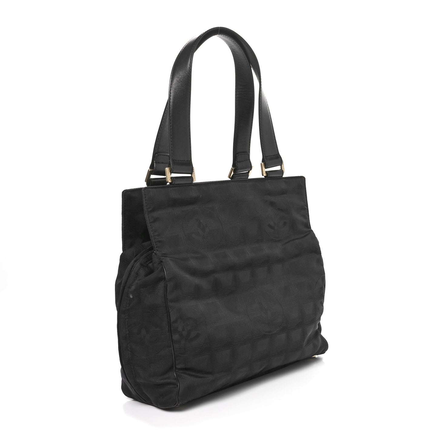 Nylon Medium Travel Tote Black