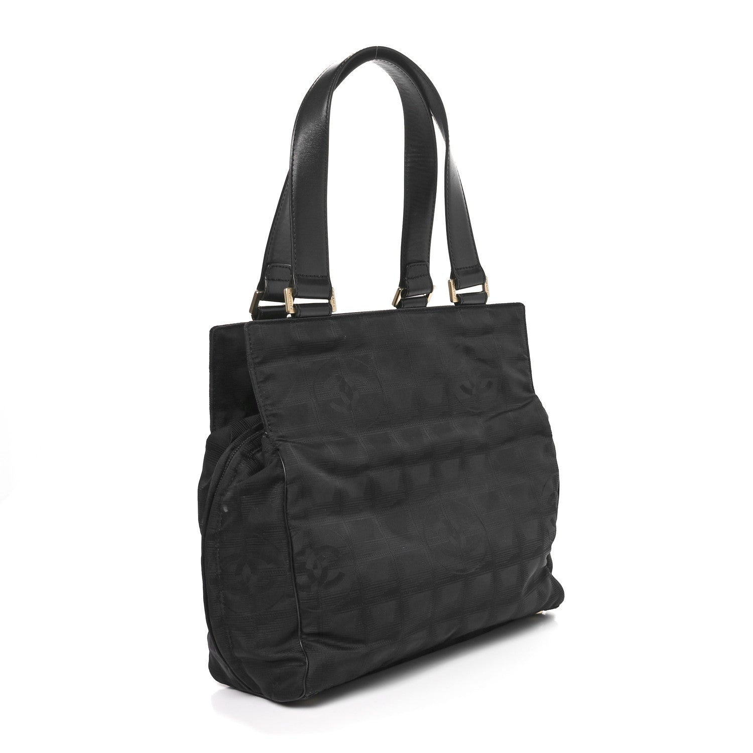 Chanel Nylon Medium Travel Tote Black 3 of 12